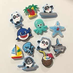 Shoe Charms for Crocs Panda and Nautical Mix